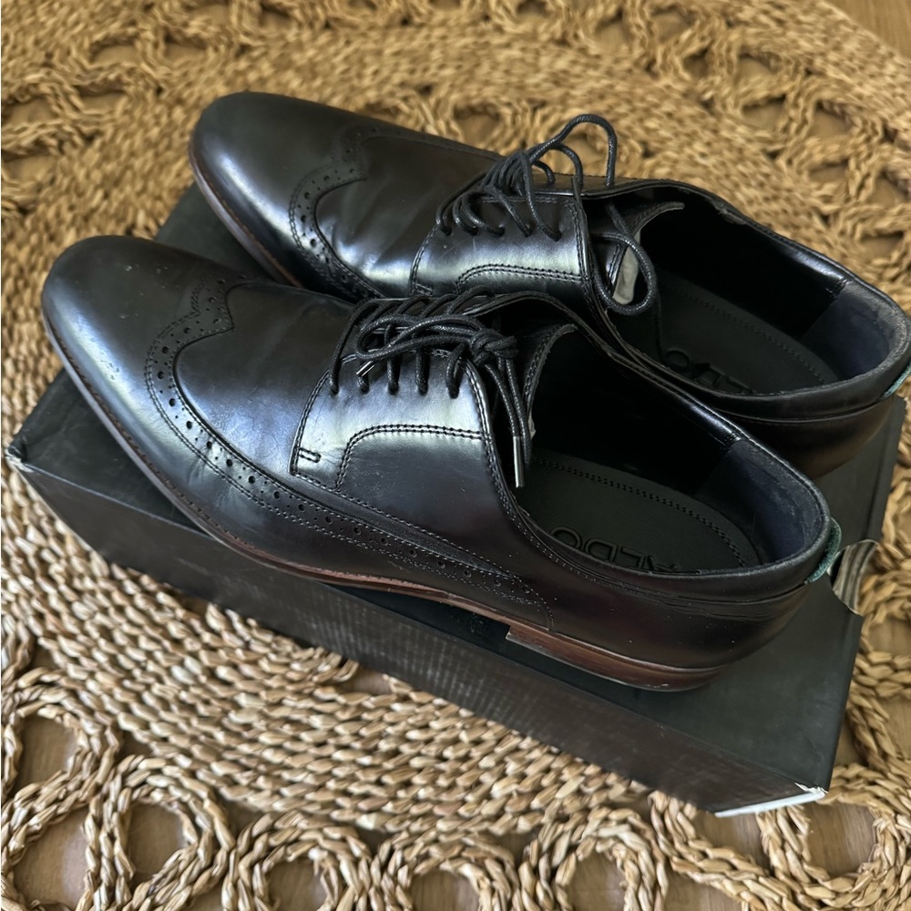 ALDO Men’s Oxford Dress Shoes - Black (12)